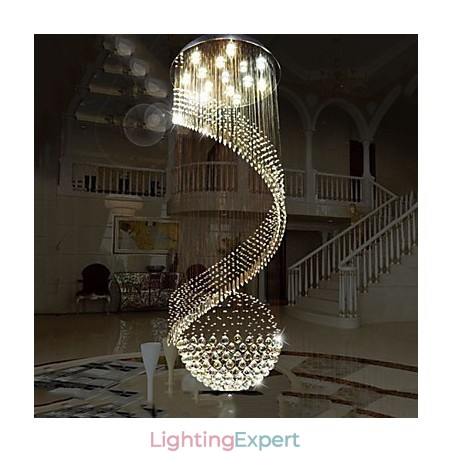 Modern Crystal Chandelier Pendant Lighting Hanging Ceiling Lamps Fixtures with Source Clear K9 Crystal Modern Crystal Chandelier Pendant Lighting Hanging Ceiling Lamps Fixtures with Source Clear K9 Crystal