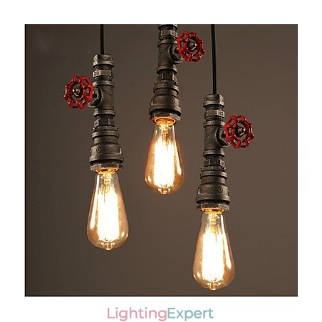 Retro Hanging Lamp Act The Role Ofing Loft Decoration Rural Industrial Pipe Pendant Lamp