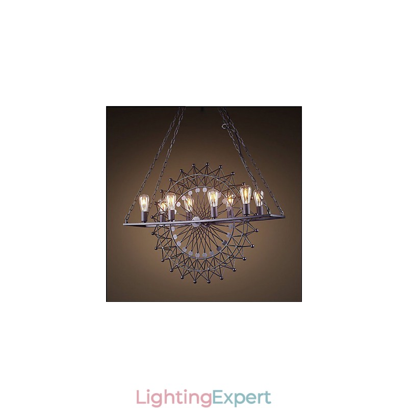The Skyscraper Wheel Pendant Lamp Industrial Style