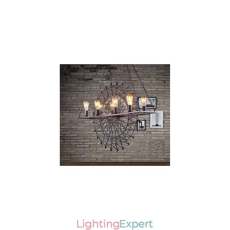 The Skyscraper Wheel Pendant Lamp Industrial Style