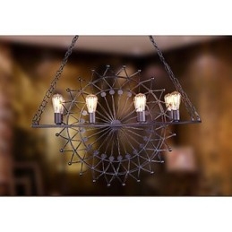 The Skyscraper Wheel Pendant Lamp Industrial Style