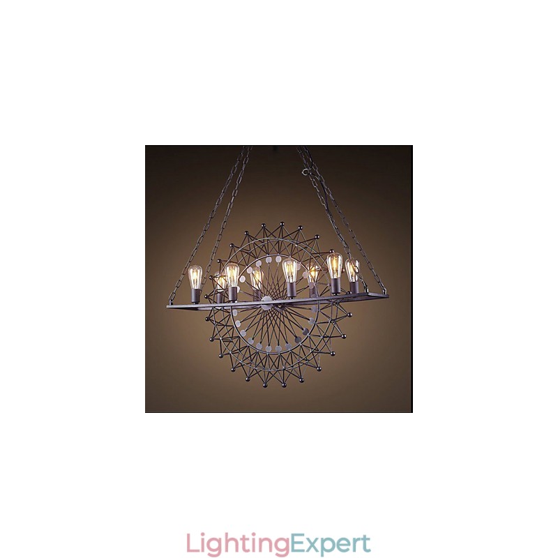The Skyscraper Wheel Pendant Lamp Industrial Style