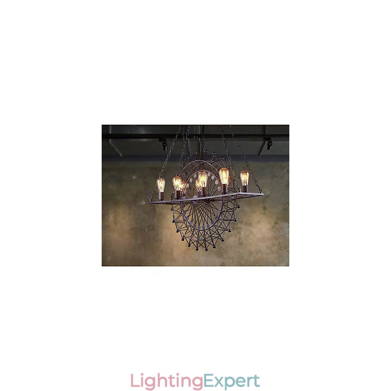 The Skyscraper Wheel Pendant Lamp Industrial Style
