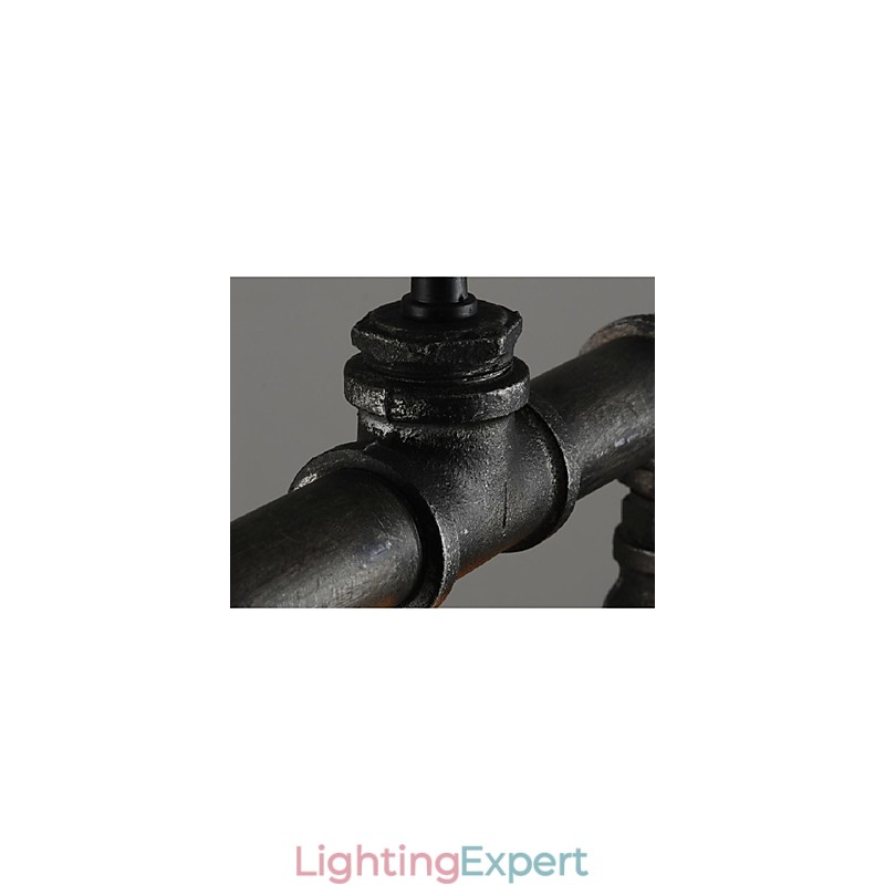 Traditional Classic Vintage Lantern Country Retro Mini Style Painting Metal Pendant Light Dining
