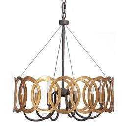 Traditional Classic Gold Metal Chandelier