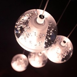 Modern Pendant Light Pendant Lamp Lights G4 Retroifit Chrome Plating Crystal for Stairs Light