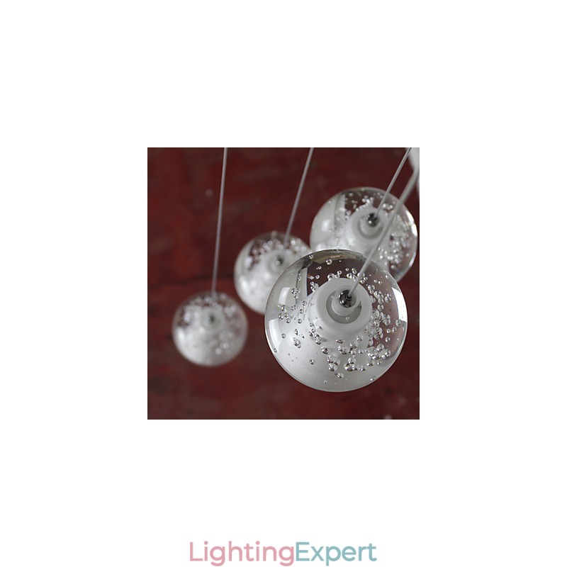 Modern Pendant Light Pendant Lamp Lights G4 Retroifit Chrome Plating Crystal for Stairs Light