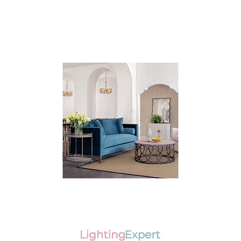 Traditional Classic Gold Metal Chandelier
