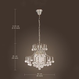 Pendant Light Luxury Modern Crystal Living 6 Lights