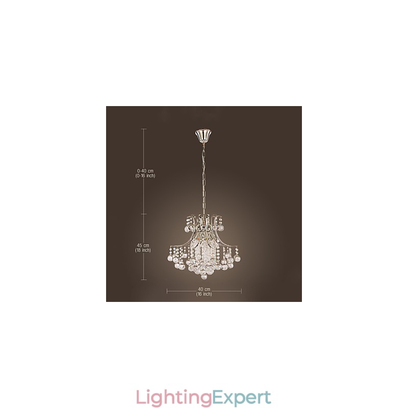Pendant Light Luxury Modern Crystal Living 6 Lights