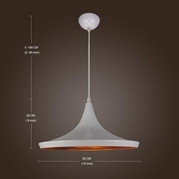Modern Contemporary Country Retro Painting Metal Pendant Light