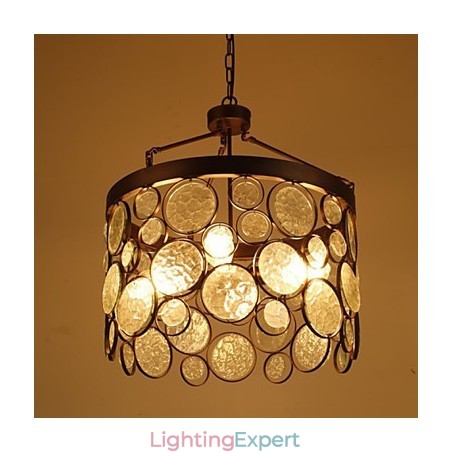 Vintage Iron Glass Chandelier Vintage Iron Glass Chandelier