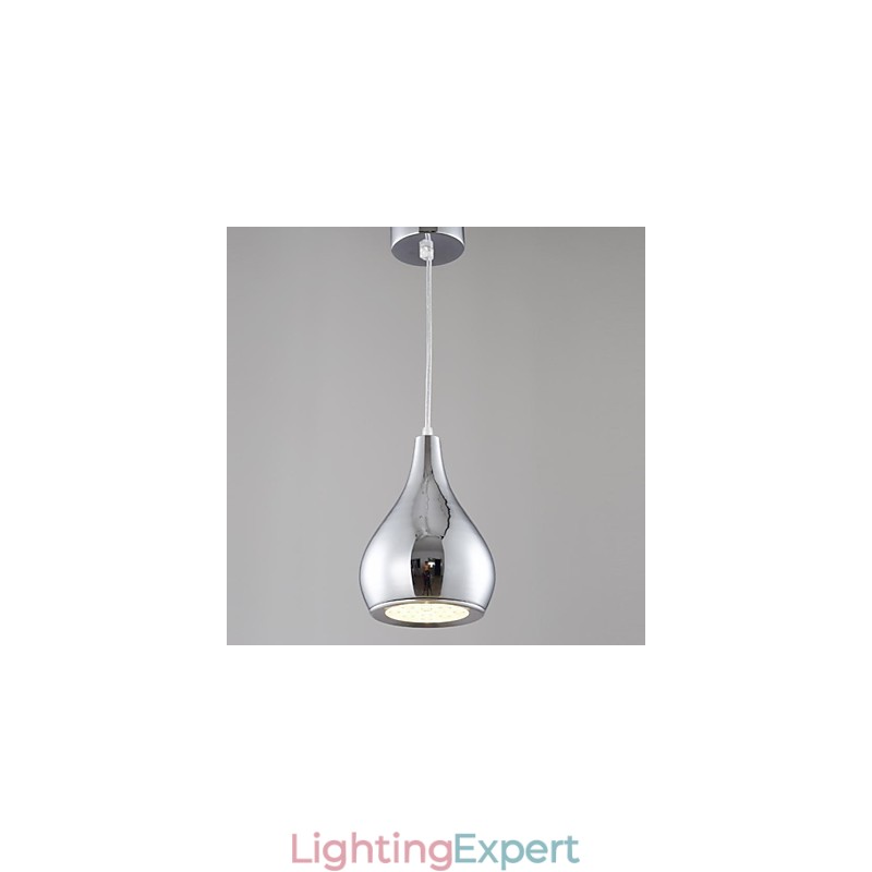 Modern Contemporary Globe Electroplated Metal Pendant Light