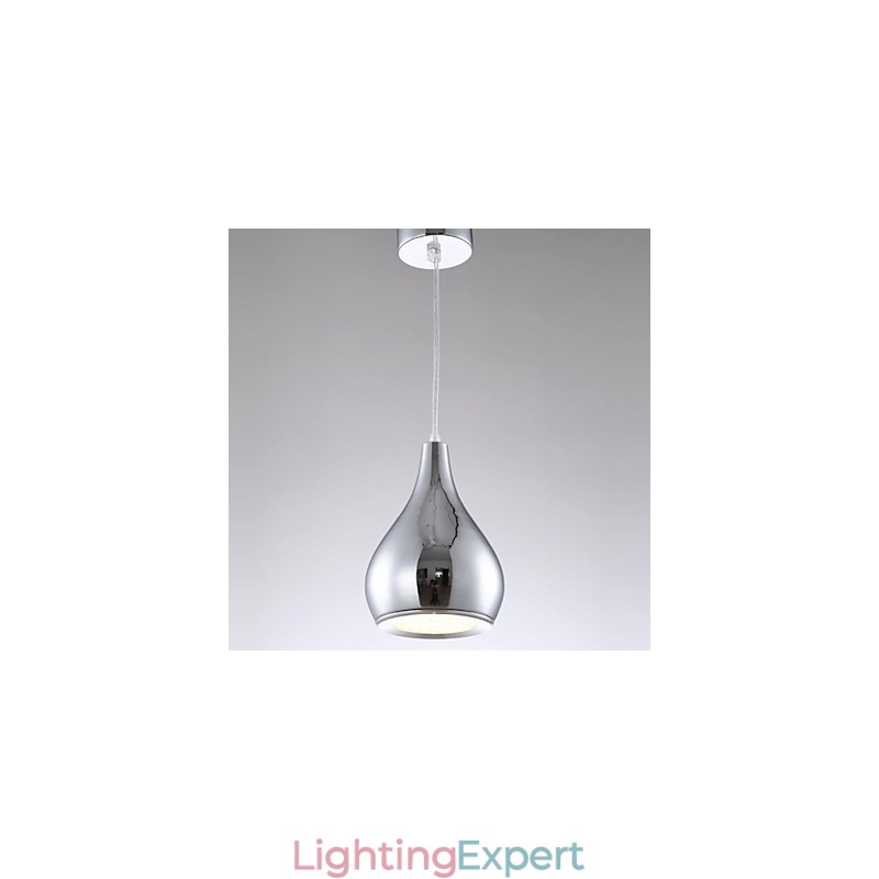 Modern Contemporary Globe Electroplated Metal Pendant Light