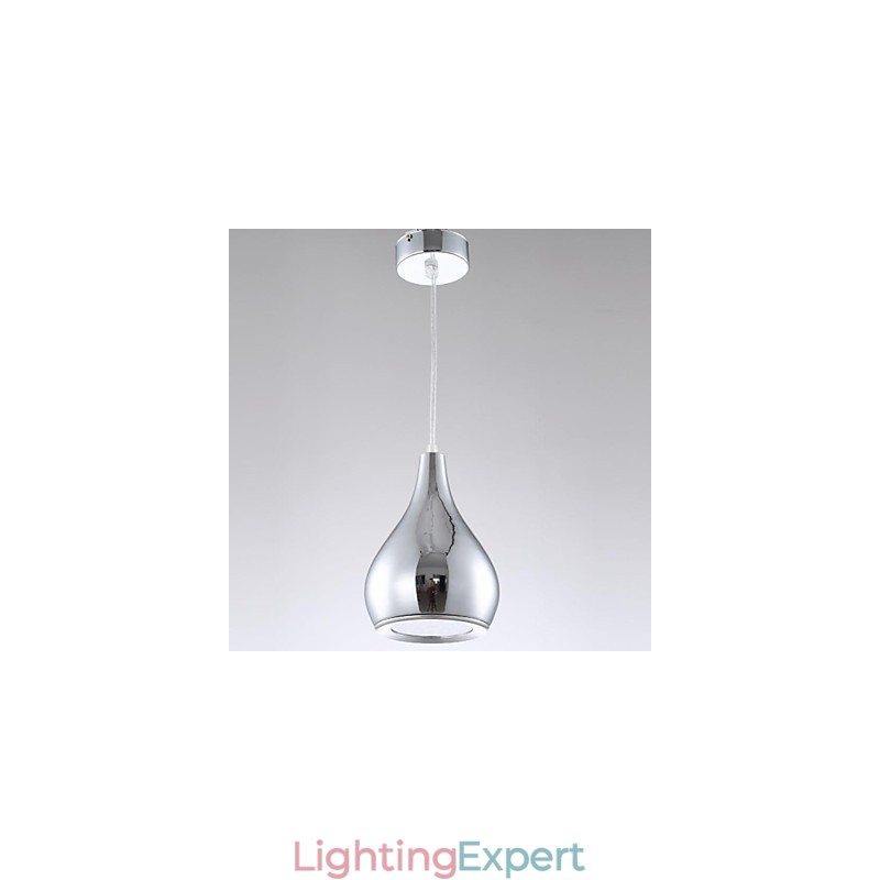 Modern Contemporary Globe Electroplated Metal Pendant Light