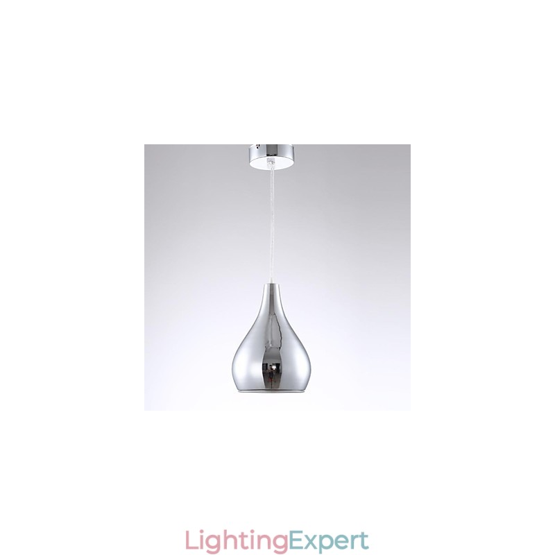 Modern Contemporary Globe Electroplated Metal Pendant Light