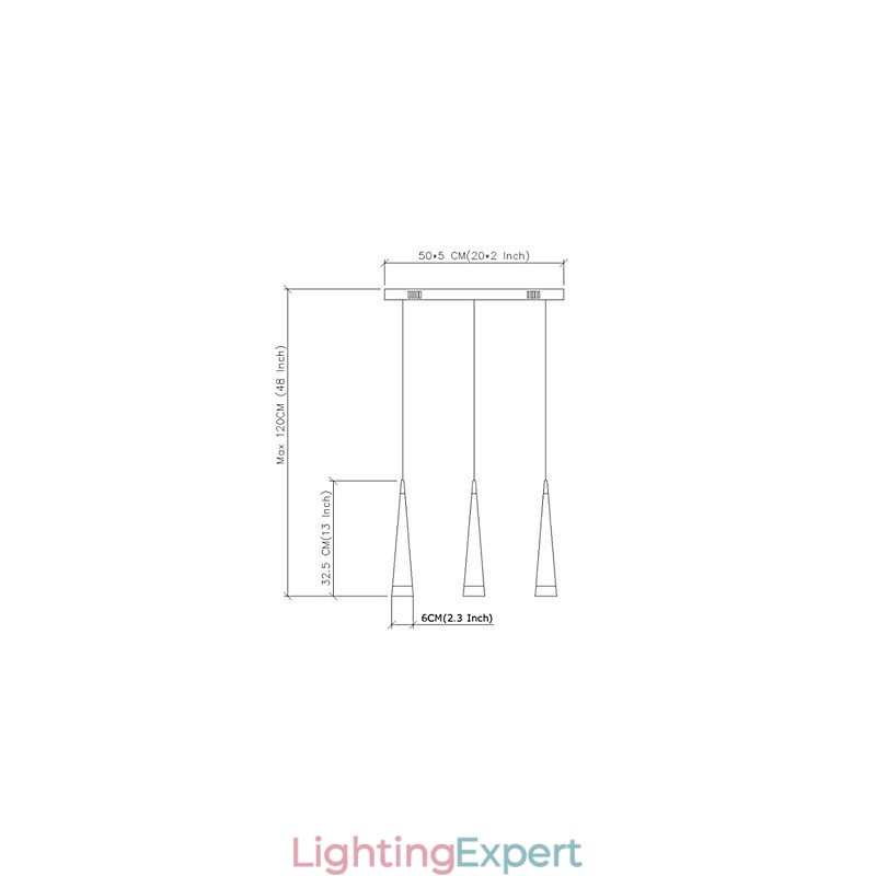 Modern Contemporary Chrome Metal Pendant Light