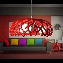 Modern Contemporary Painting Resin Pendant Light