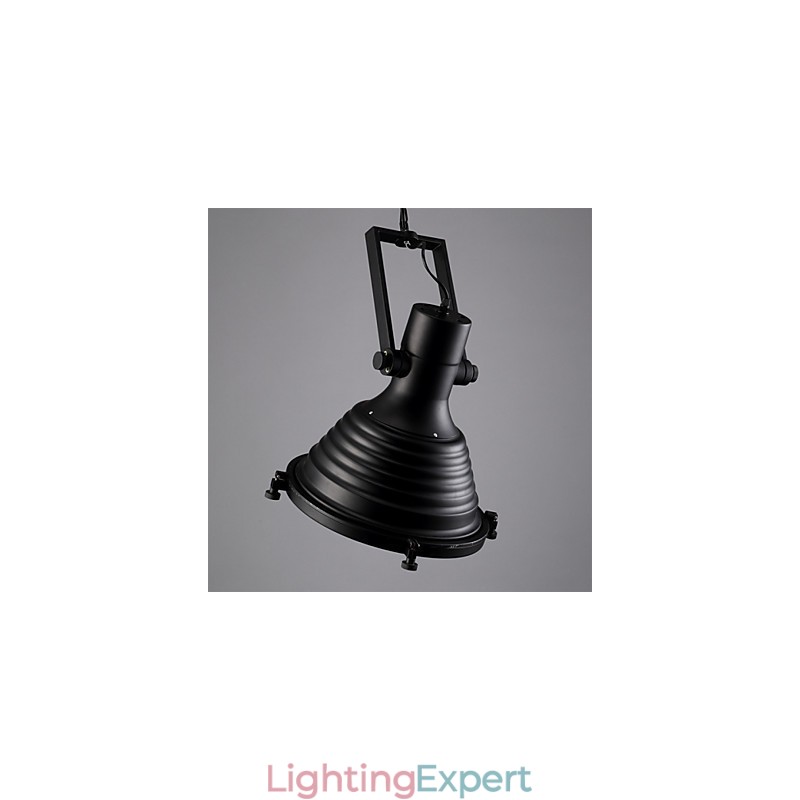 Black Retro Iron Pendant Lamp and Glass Shade Shop
