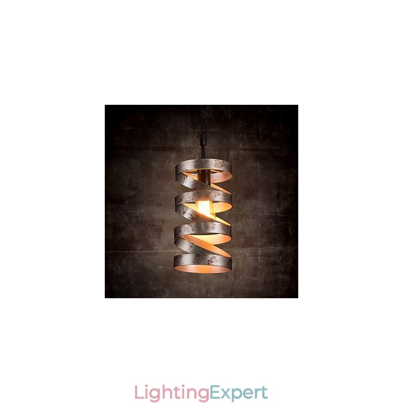 Pendant 1 Light Vintage Minimalist Iron Painting