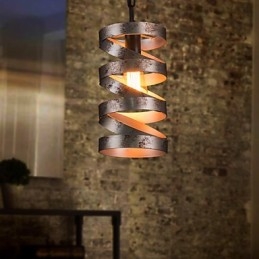 Pendant 1 Light Vintage Minimalist Iron Painting