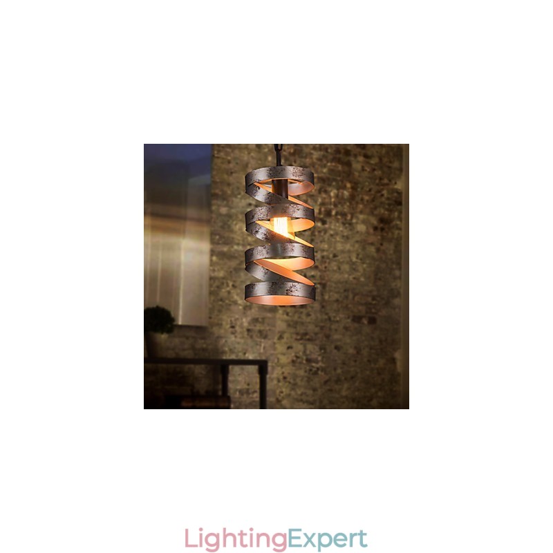 Pendant 1 Light Vintage Minimalist Iron Painting
