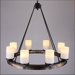 Vintage Old Wood Wooden Chandelier Do