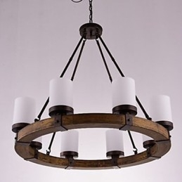 Vintage Old Wood Wooden Chandelier Do