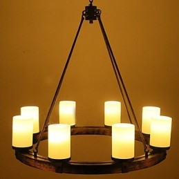 Vintage Old Wood Wooden Chandelier Do