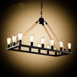 Country Designers Painting Metal Pendant Light