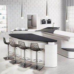 Modern Contemporary Chrome Metal Pendant Light