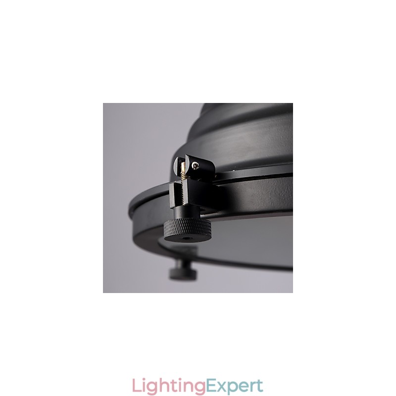 Black Retro Iron Pendant Lamp and Glass Shade Shop