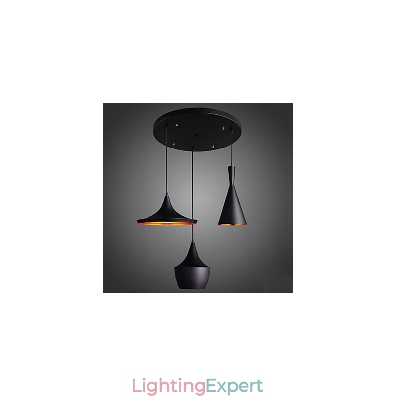 Streamlined Pendant Light in Black