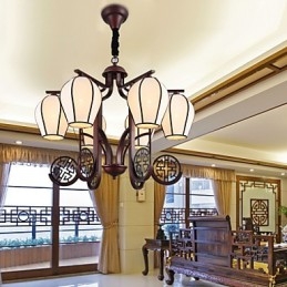 Rustic Lodge Vintage Mini Style Electroplated Metal Chandelier
