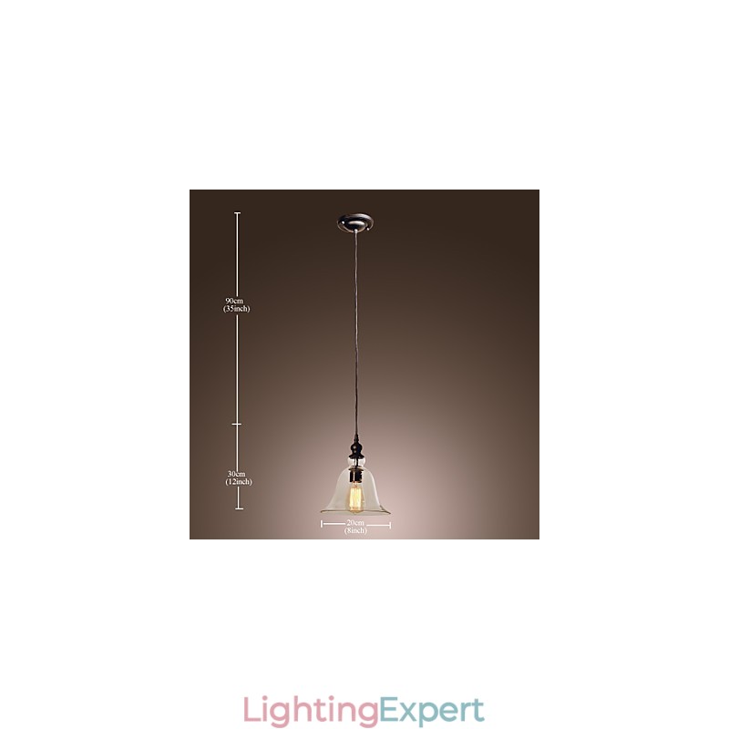 Traditional Classic Vintage Bowl Mini Style Electroplated Pendant Light