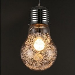 Simple Ideas With A Large Light Bulb Glass Chandelier Droplight Lamp