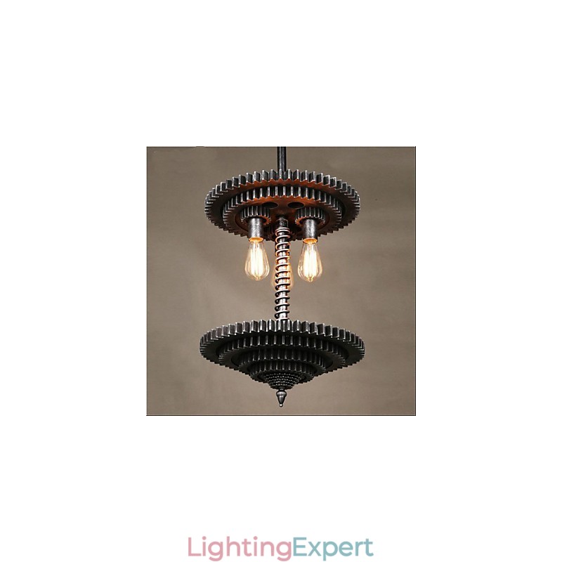 Vintage Lron Chandelier Chandelier Creative Mechanical Gear