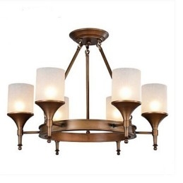 Retro Pastoral Wrought Iron Chandelier