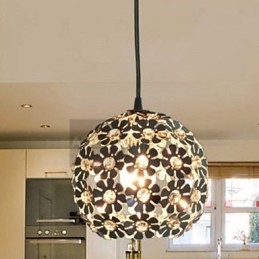 Modern Contemporary Globe Crystal Mini Style Electroplated Pendant Light
