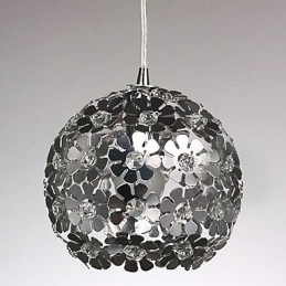 Modern Contemporary Globe Crystal Mini Style Electroplated Pendant Light