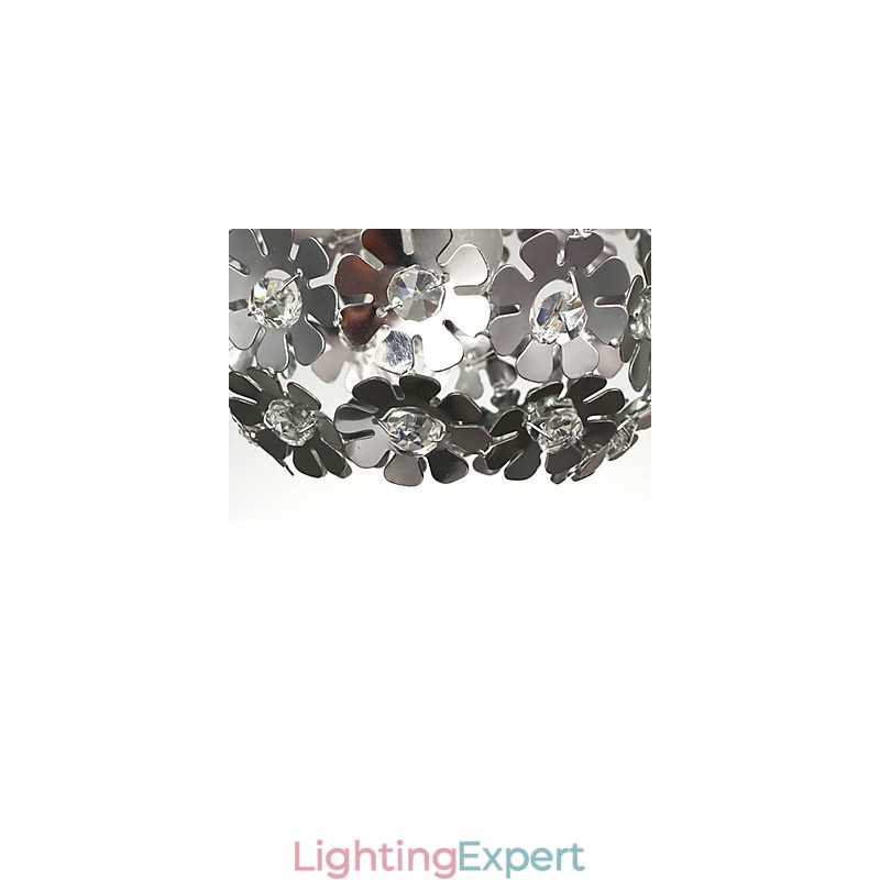 Modern Contemporary Globe Crystal Mini Style Electroplated Pendant Light