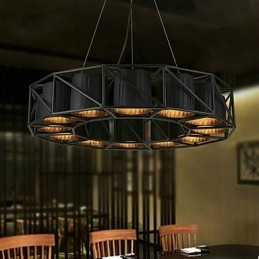 Vintage Country Painting Metal Pendant Light Garage