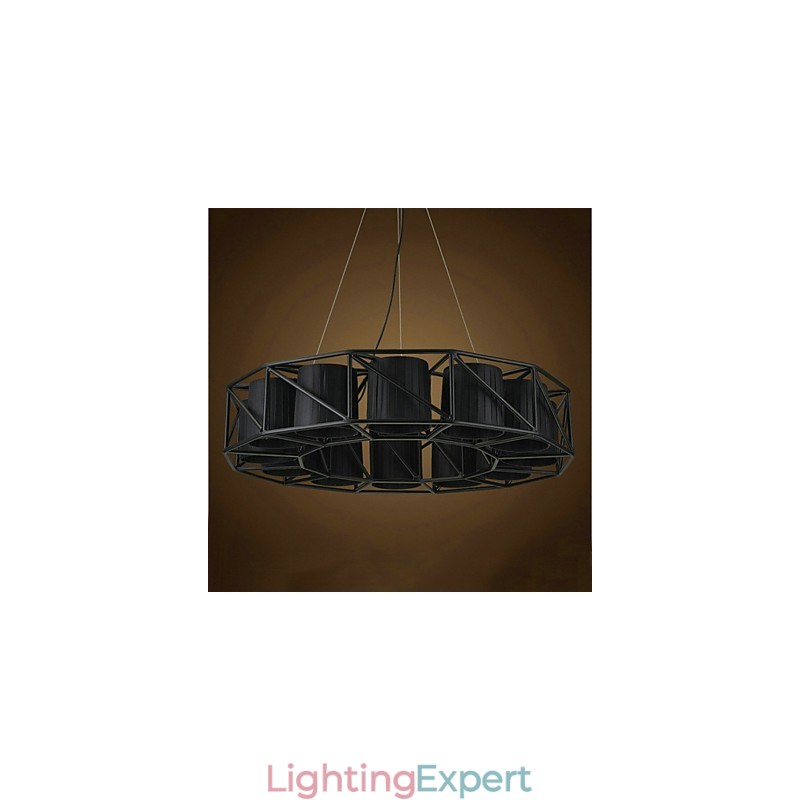 Vintage Country Painting Metal Pendant Light Garage