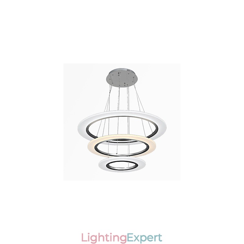 3 Ring DIY Shape Acrylic Pendant Light Ceiling Lamps Chandelier Fixtures with