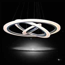 75 Watt Modern Contemporary Painting Acrylic Pendant Light