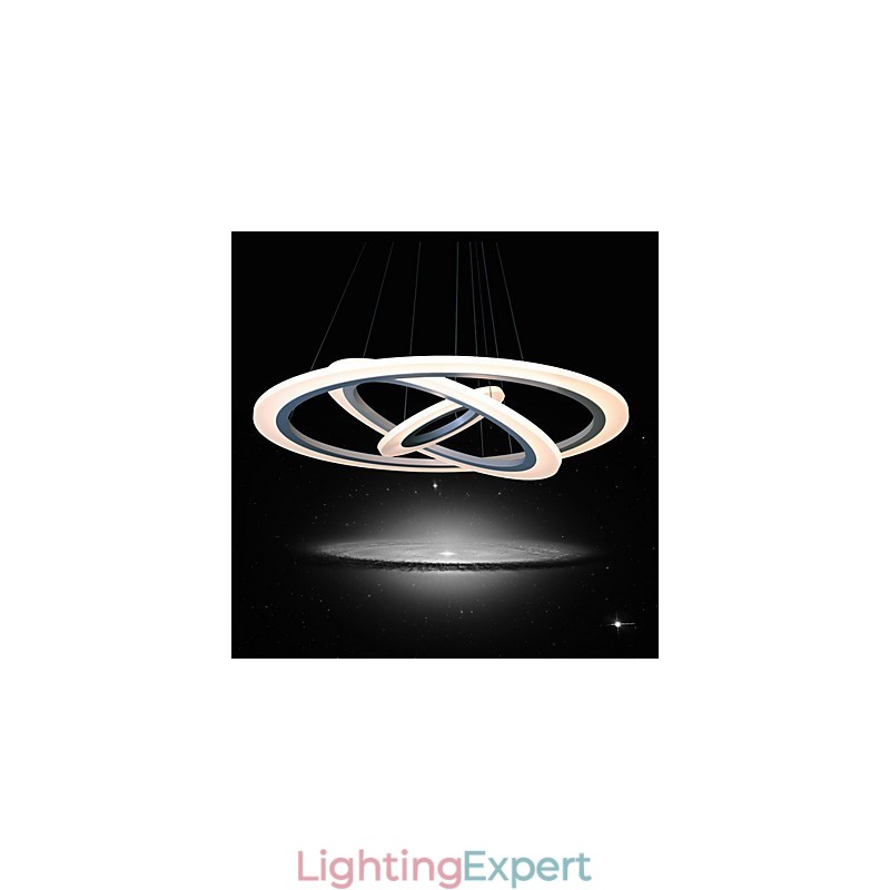 75 Watt Modern Contemporary Painting Acrylic Pendant Light