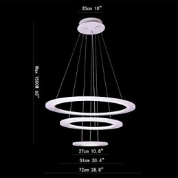 75 Watt Modern Contemporary Painting Acrylic Pendant Light