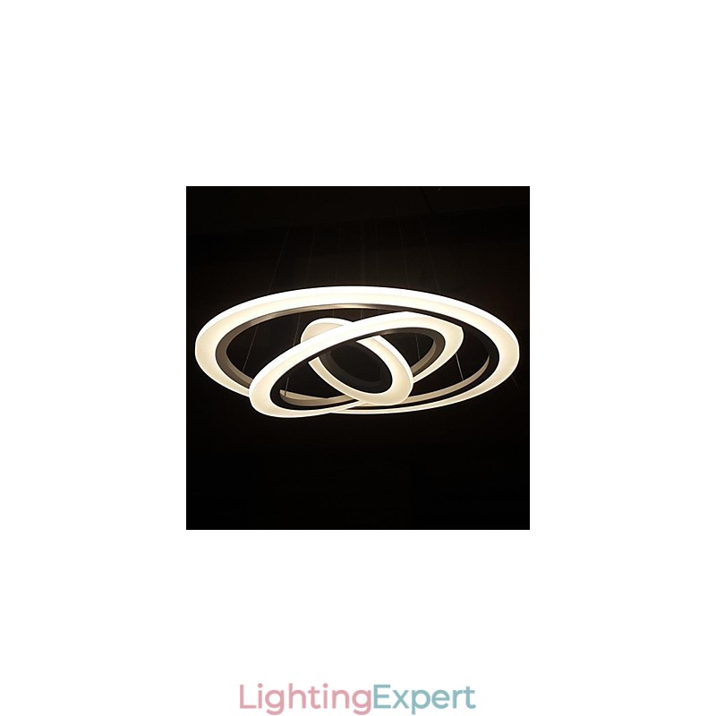 75 Watt Modern Contemporary Painting Acrylic Pendant Light