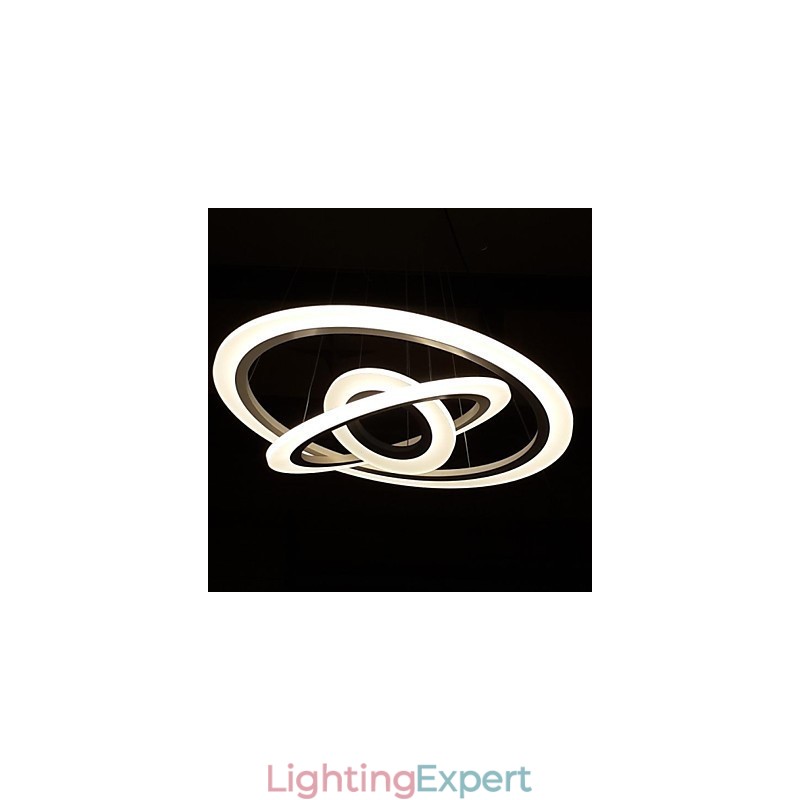 75 Watt Modern Contemporary Painting Acrylic Pendant Light