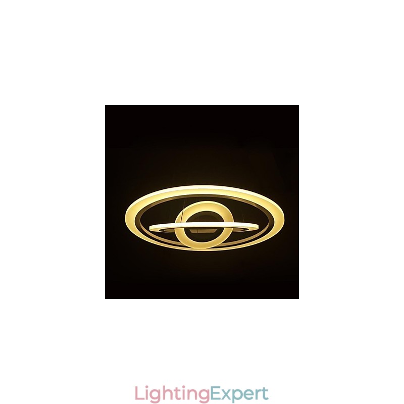 75 Watt Modern Contemporary Painting Acrylic Pendant Light